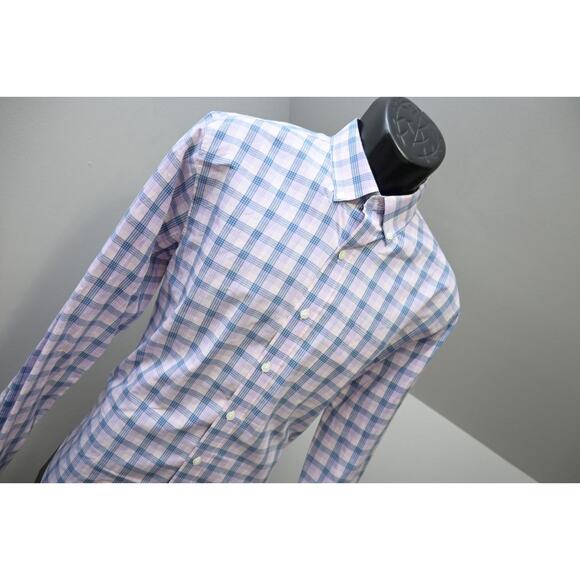 Bonobos Dress Shirt Standard Fit Plaid Casual Button Up Mens Sz Medium Short - Picture 4 of 7
